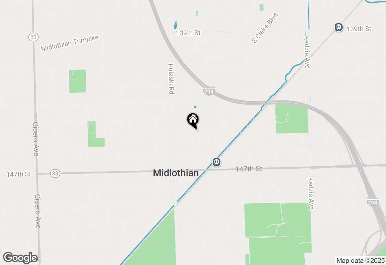 Map of 14449 Springfield Avenue, Midlothian, IL 60445