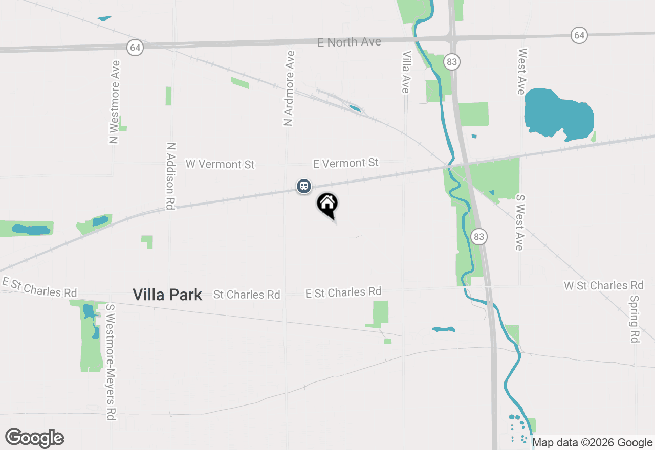 Map of 115 E Division Street, Villa Park, IL 60181