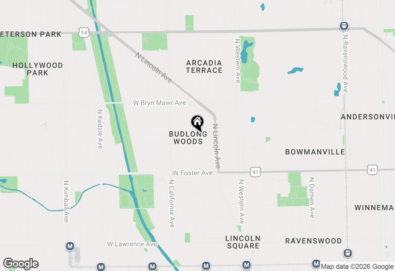 Map of 2626 W Balmoral Avenue #201, Chicago, IL 60625