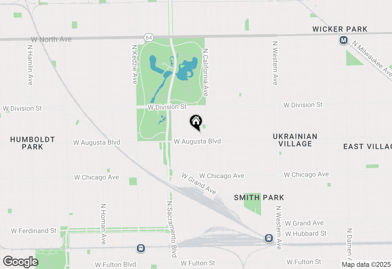 Map of 1020 N Mozart Street #2, Chicago, IL 60622