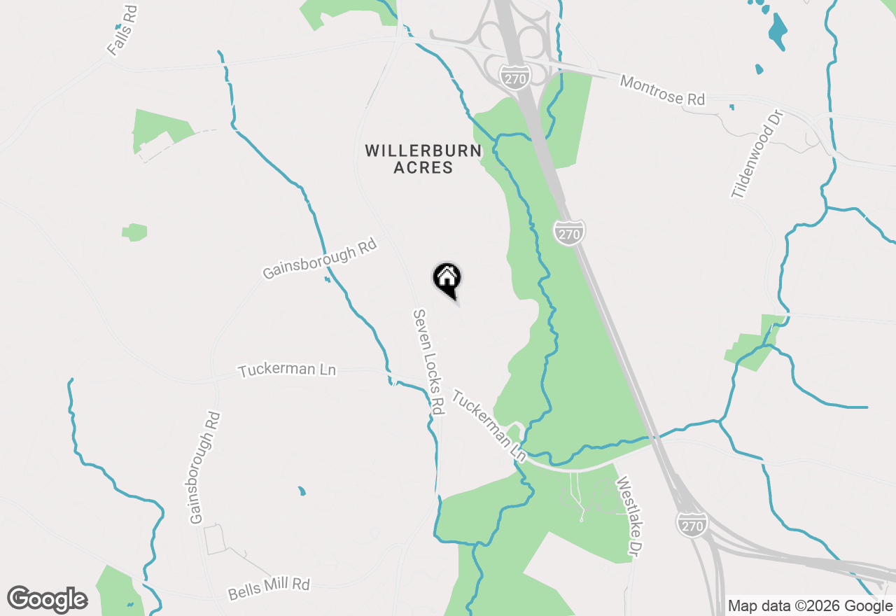 Map of 7813 Heatherton Lane, Potomac, MD 20854