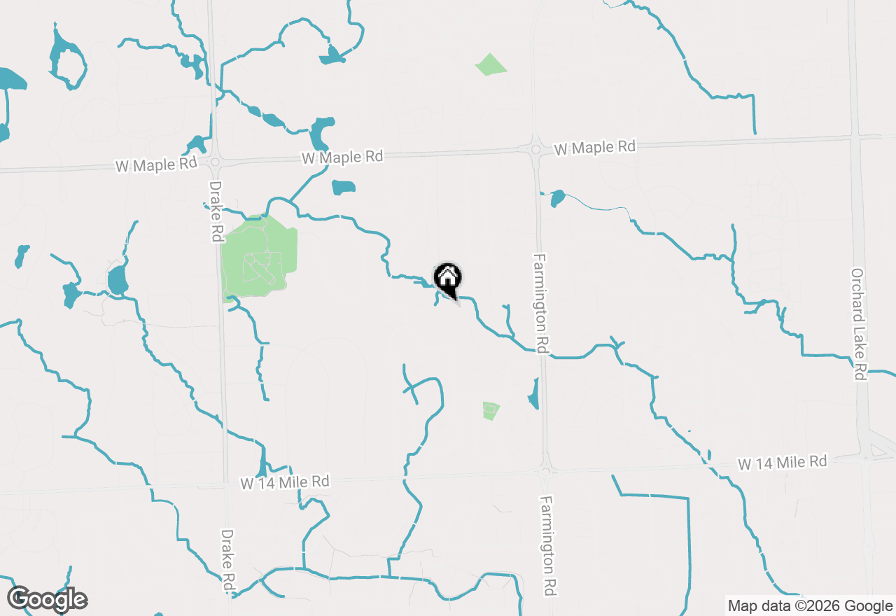 Map of 6221 W Maple Road, West Bloomfield, MI 48322