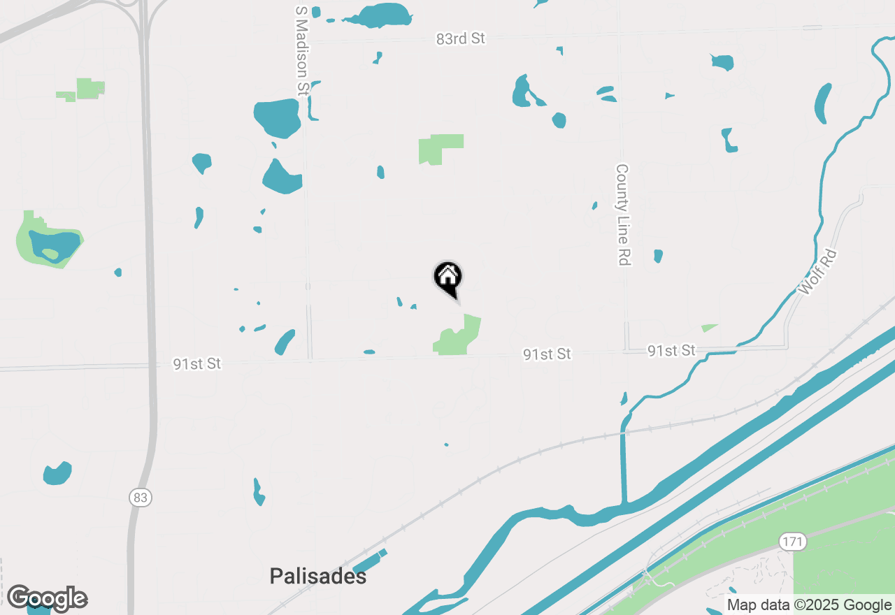 Map of 7 Morgan Court, Burr Ridge, IL 60527