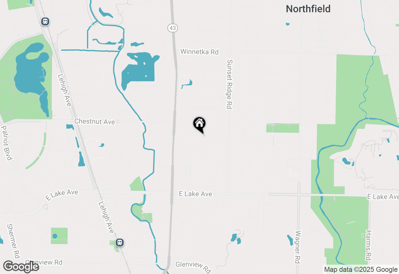 Map of 1705 Wildwood Court, Glenview, IL 60025
