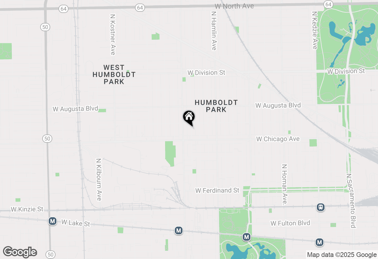 Map of 836 N Harding Avenue, Chicago, IL 60651