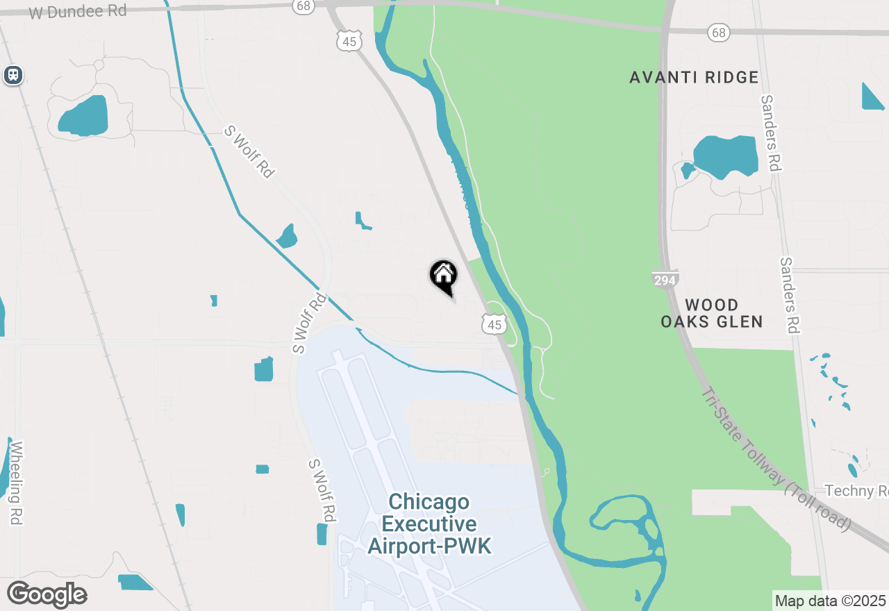 Map of 650 Mill Circle #205, Wheeling, IL 60090