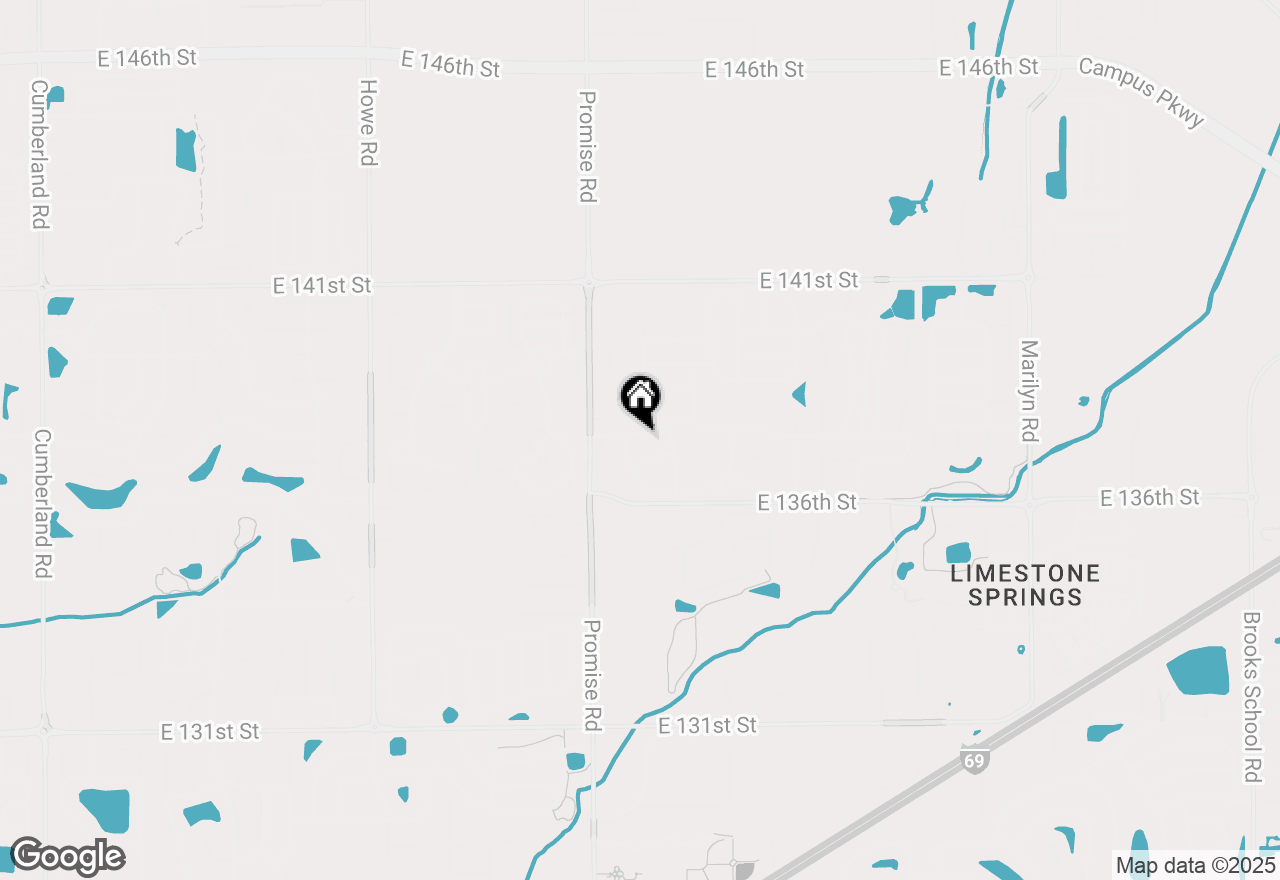 Map of 11069 Chandler Way, Fishers, IN 46038