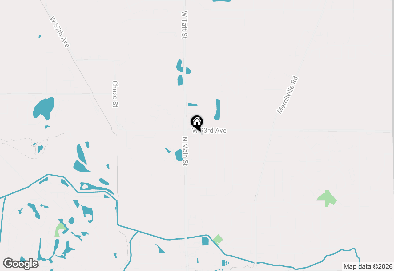 Map of 9320 Roosevelt Place, Crown Point, IN 46307