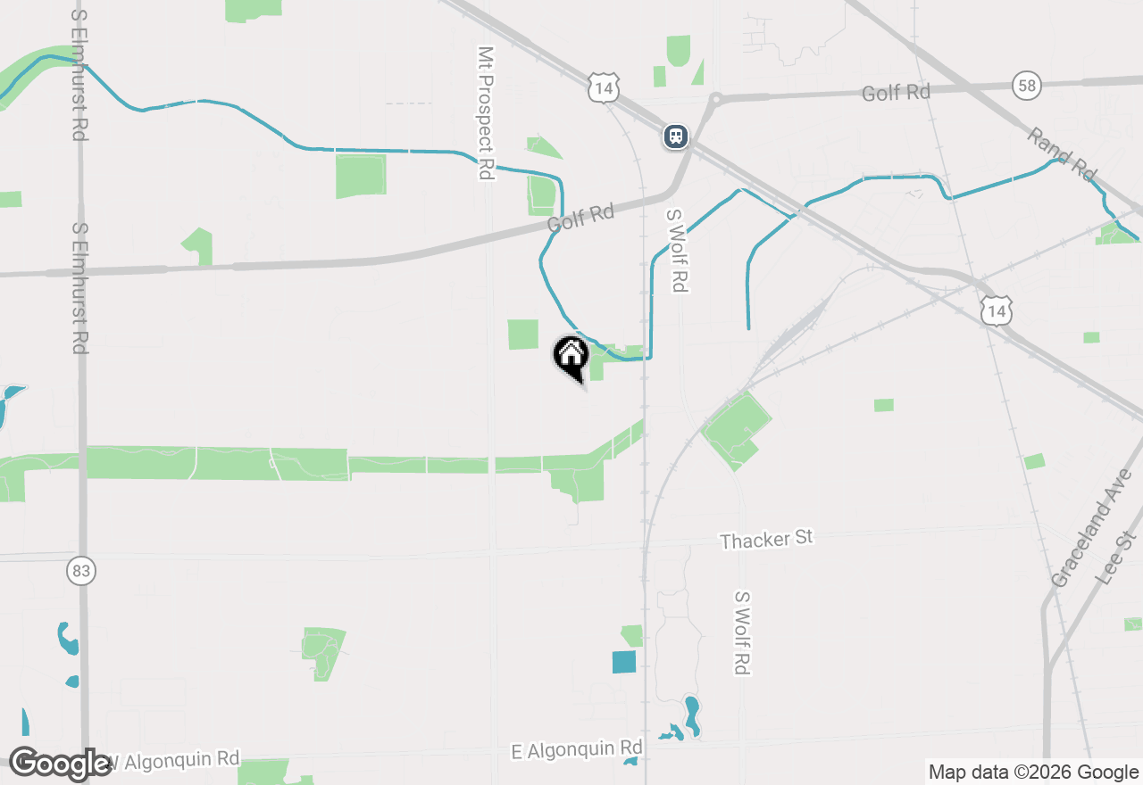 Map of (Address confidential), Des Plaines, Illinois 60016