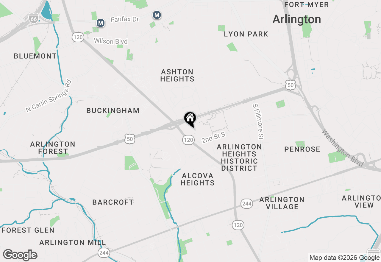 Map of 26 S Old Glebe Road #305-B, Arlington, VA 22204