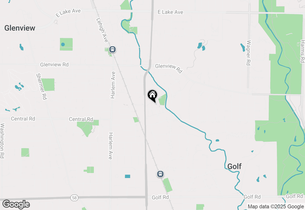 Map of 713 Carriage Hill Drive, Glenview, IL 60025