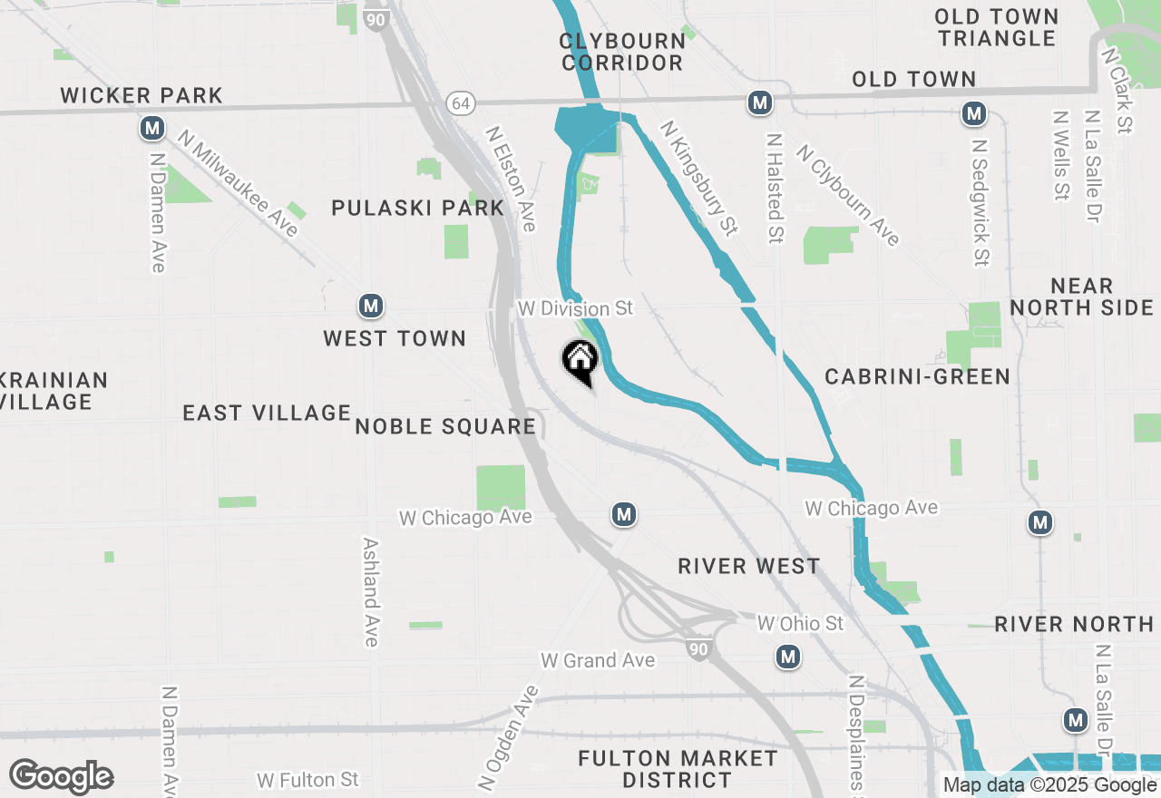 Map of 1020 N Elston Avenue, Chicago, IL 60642