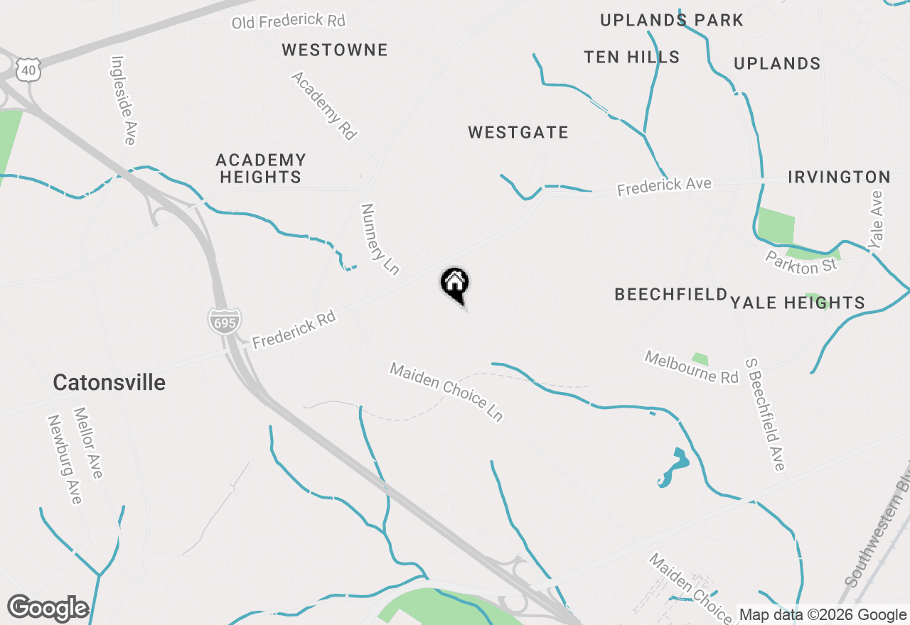 Map of 166 Cherrydell Road, Baltimore, MD 21228