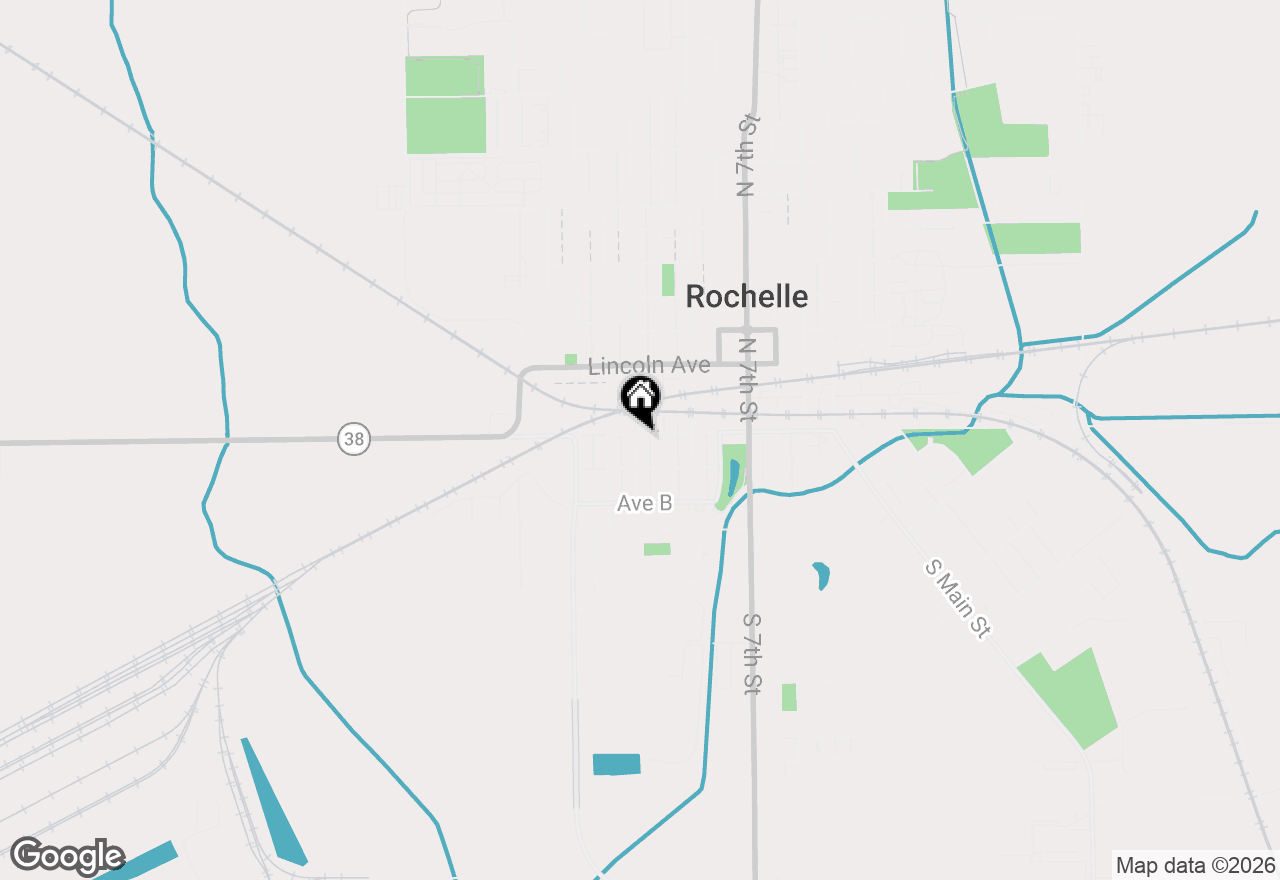 Map of 1022 1st Avenue, Rochelle, IL 61068