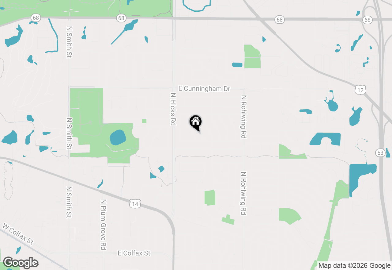 Map of 913 N Arrowhead Drive, Palatine, IL 60074