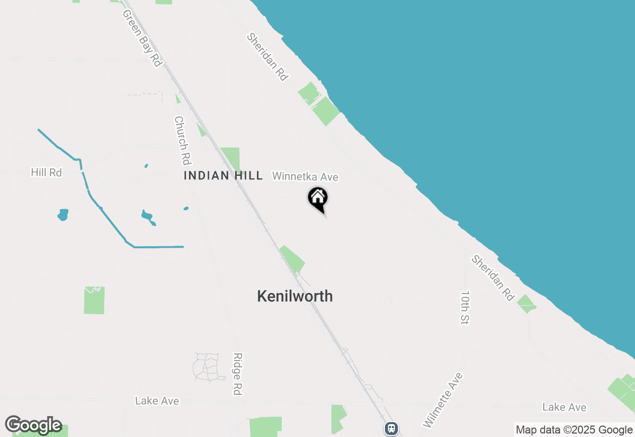 Map of 523 Essex Road, Kenilworth, IL 60043