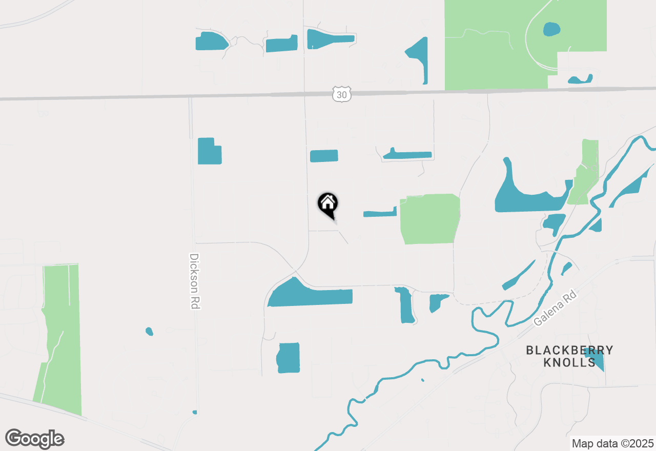 Map of 3037 Iron Leige Lane, Montgomery, IL 60538