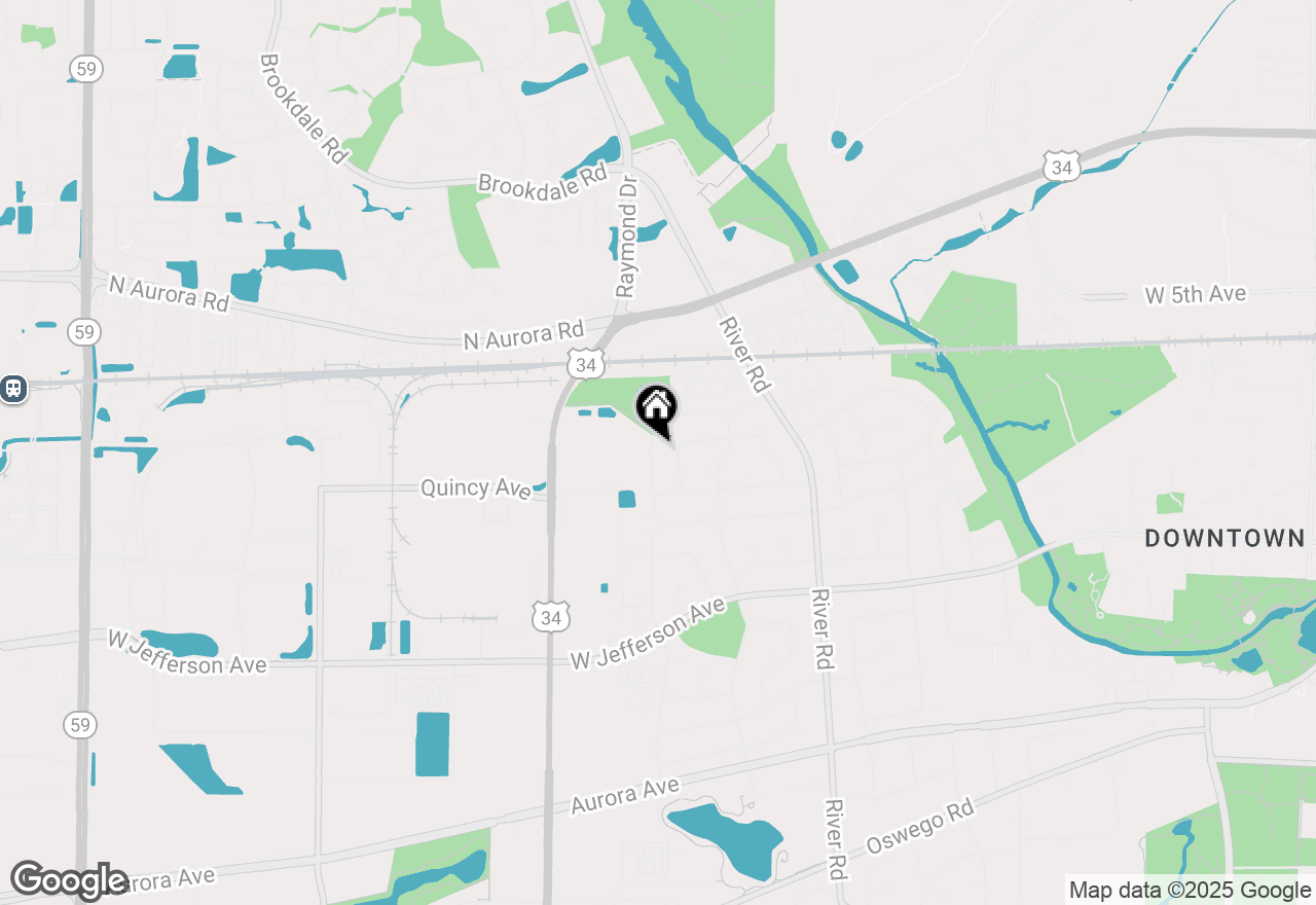 Map of 202 N Whispering Hills Drive, Naperville, IL 60540