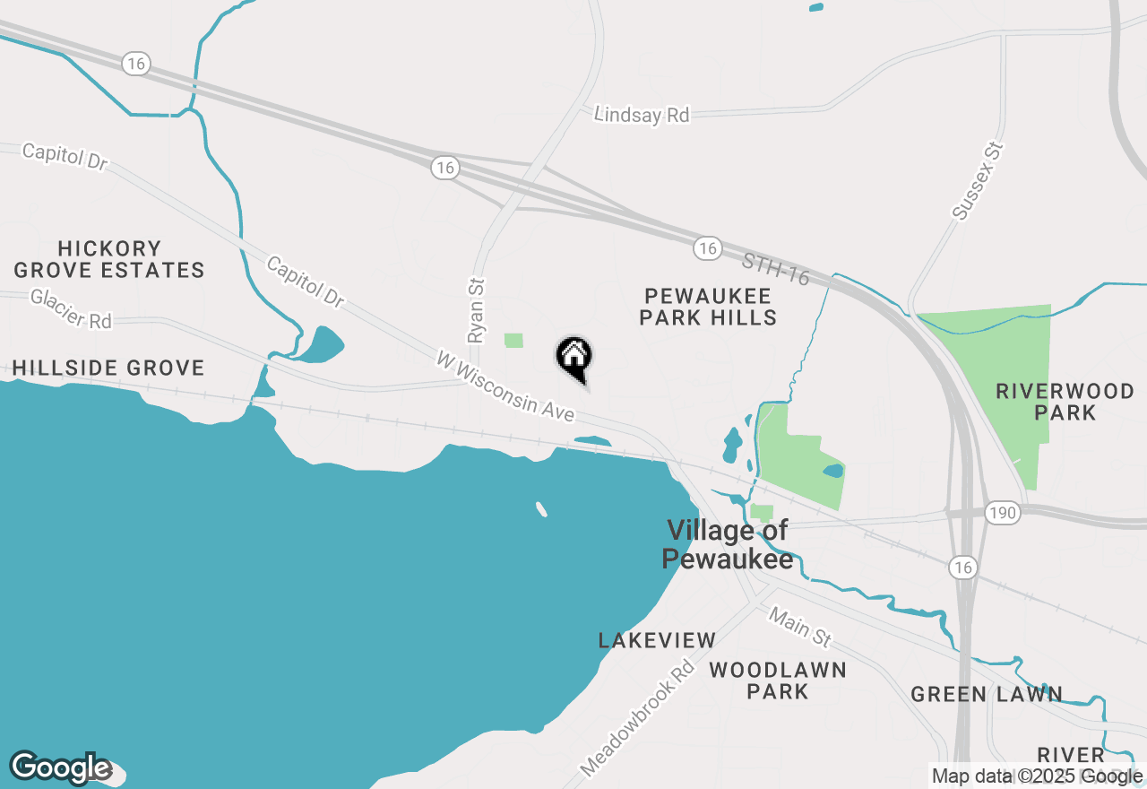 Map of 331 Sandy Cir, Pewaukee, WI 53072