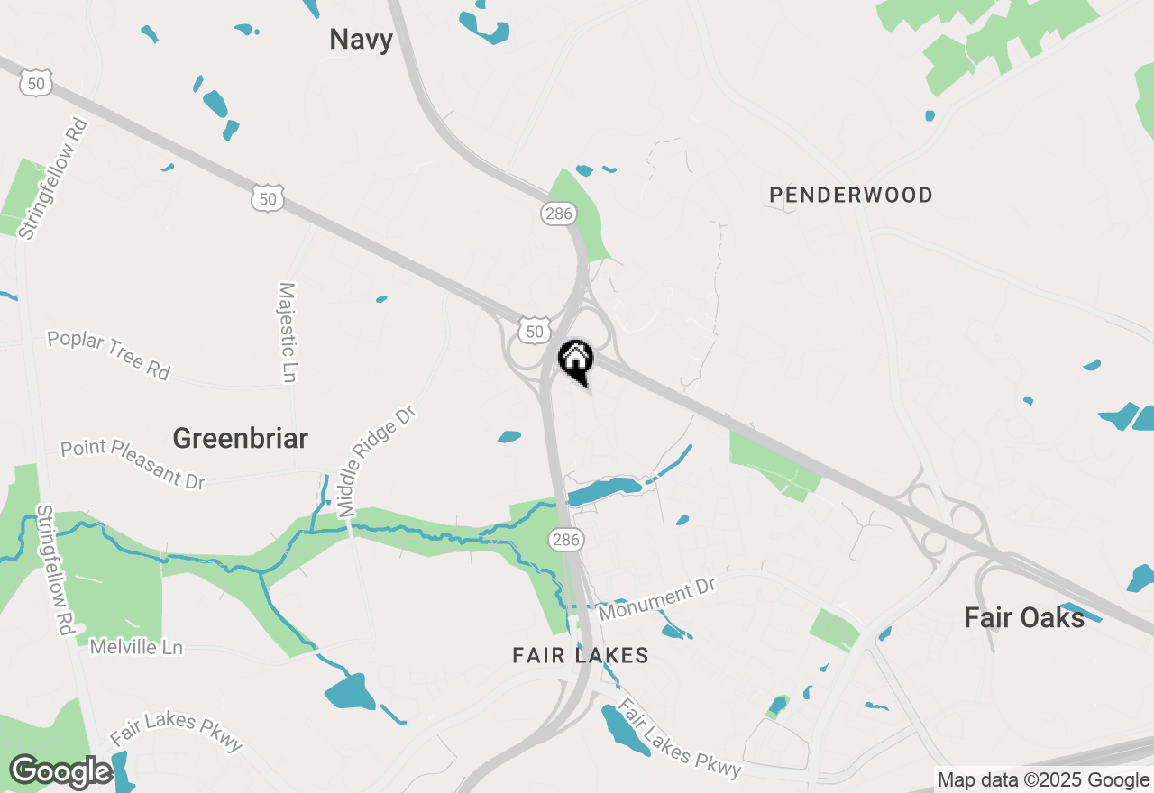 Map of 4021 Lake Glen Road, Fairfax, VA 22033