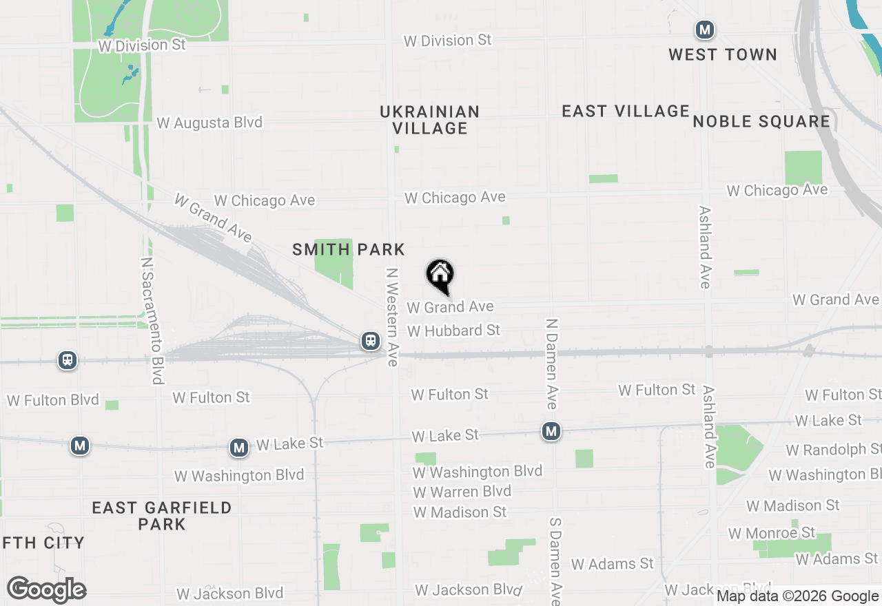 Map of 2250 W Grand Avenue, Chicago, IL 60612