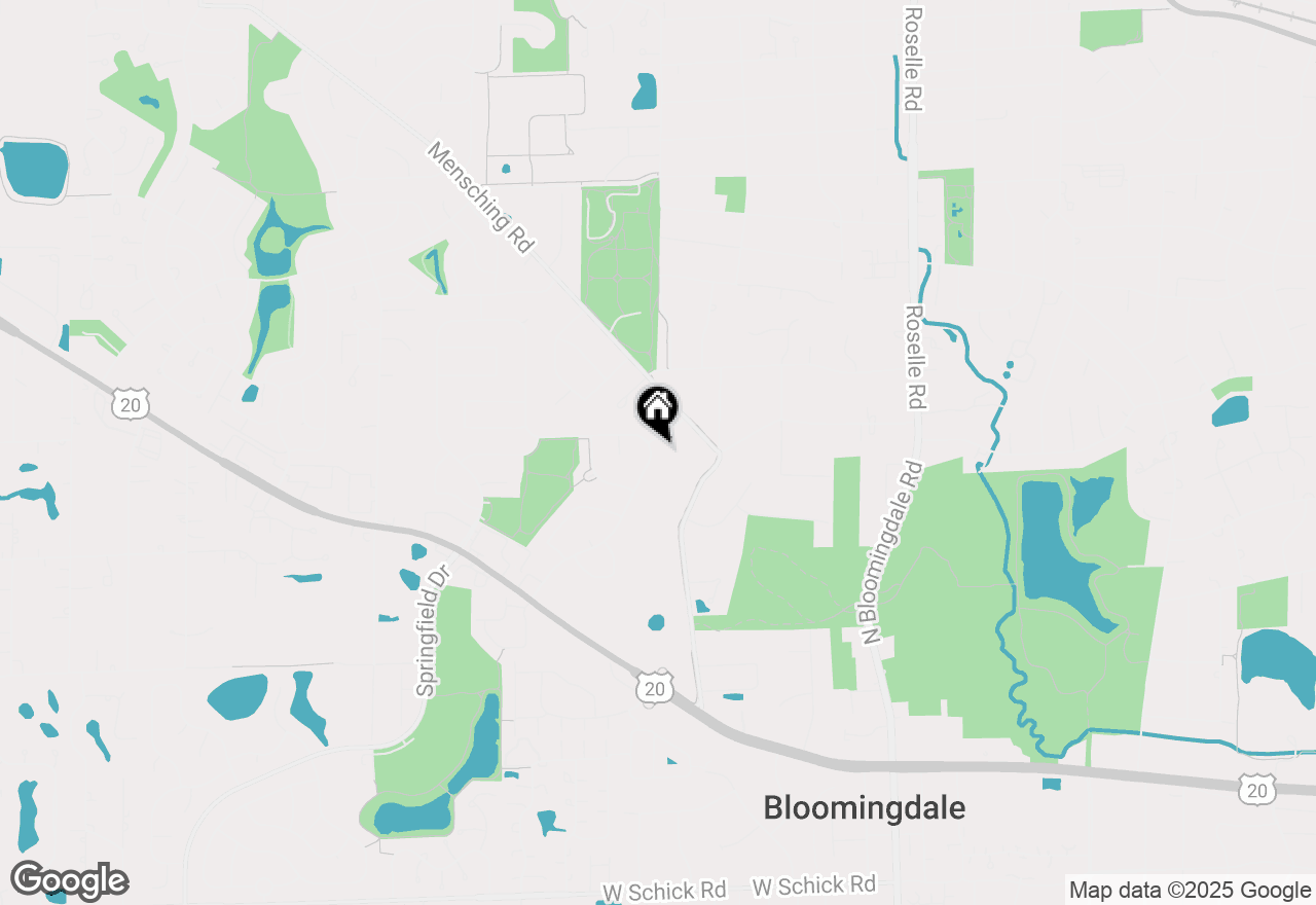 Map of 833 Summerfield Drive, Roselle, IL 60172