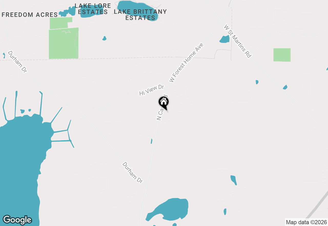 Map of W124S8276 N Cape Rd, Muskego, WI 53150
