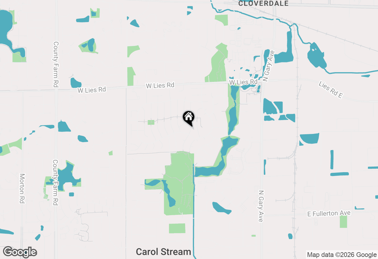Map of 832 Kansas Street, Carol Stream, IL 60188