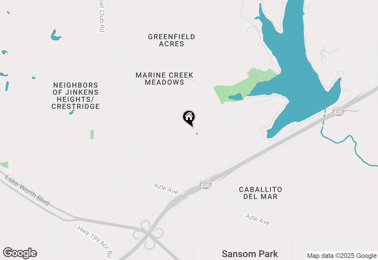 Map of 5731 Shadydell Drive, Fort Worth, TX 76135