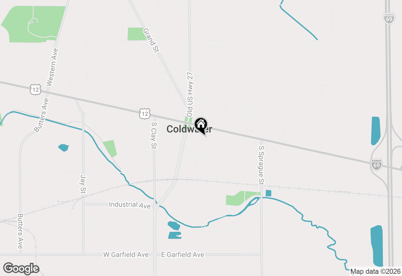 Map of 53 E Pearl Street, Coldwater, MI 49036