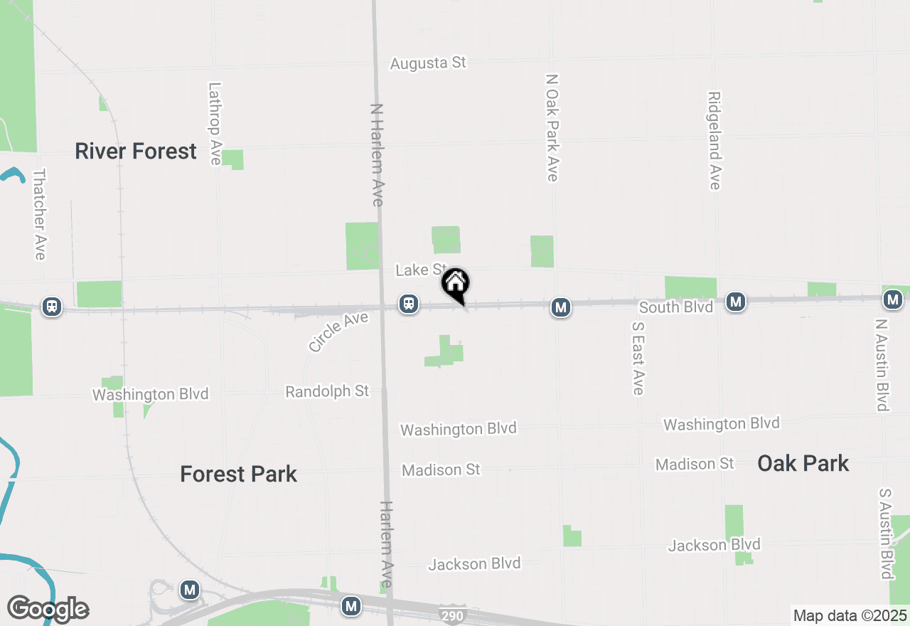 Map of 1005 South Boulevard #402, Oak Park, IL 60302