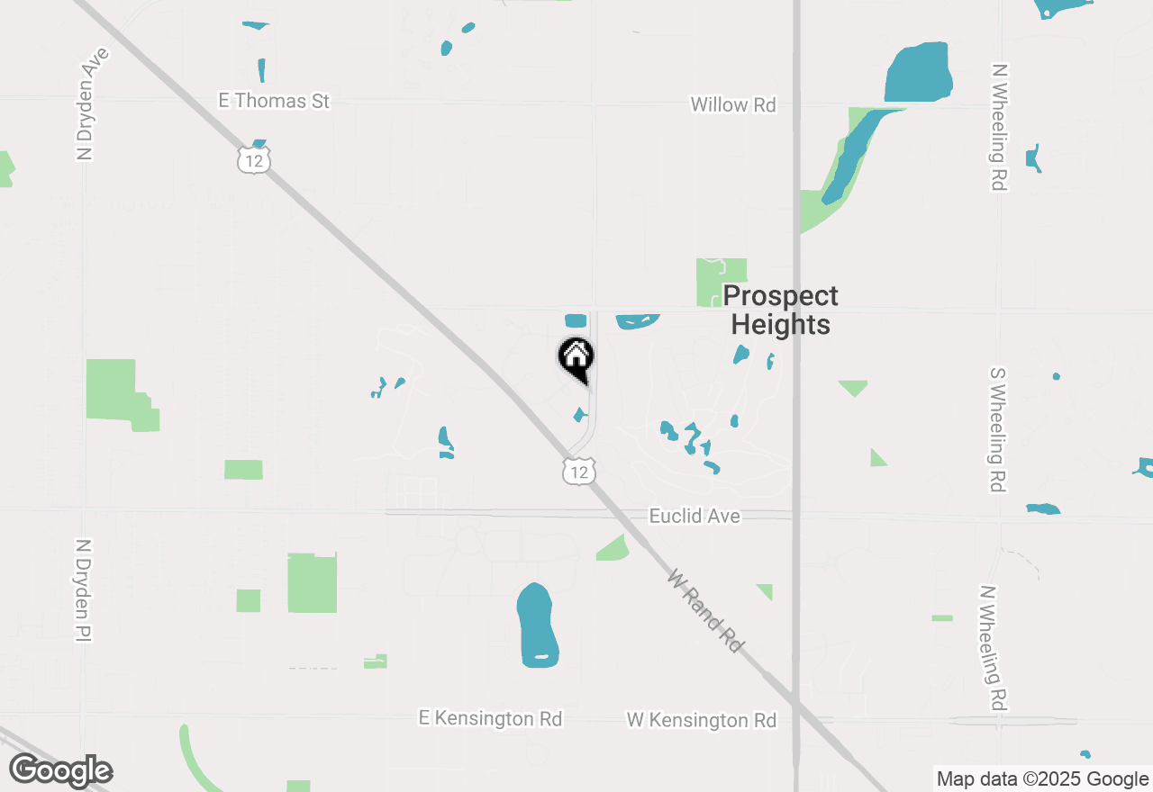 Map of 803 Persimmon Lane #A, Mount Prospect, IL 60056