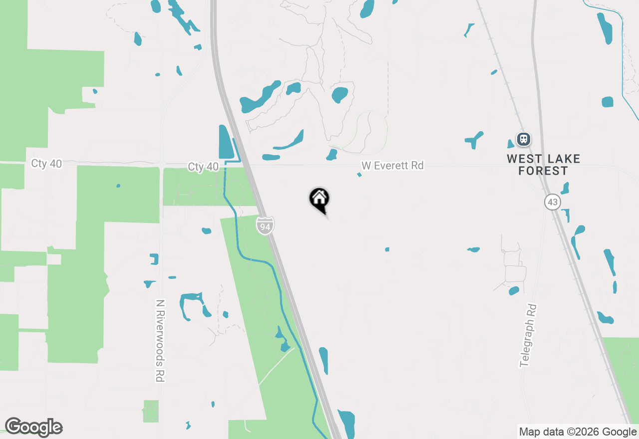 Map of 1831 Farm Road, Lake Forest, IL 60045