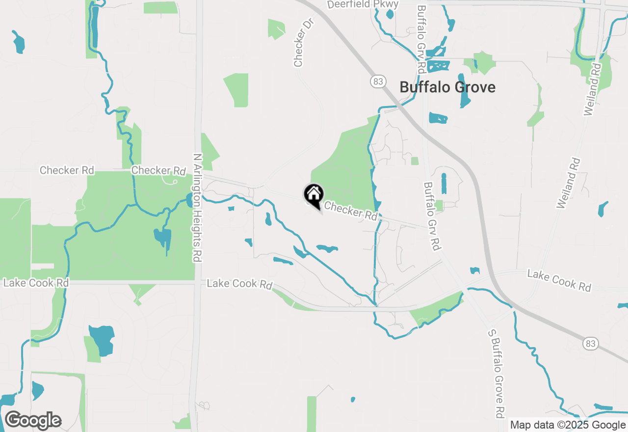 Map of 792 Old Checker Road, Buffalo Grove, IL 60089