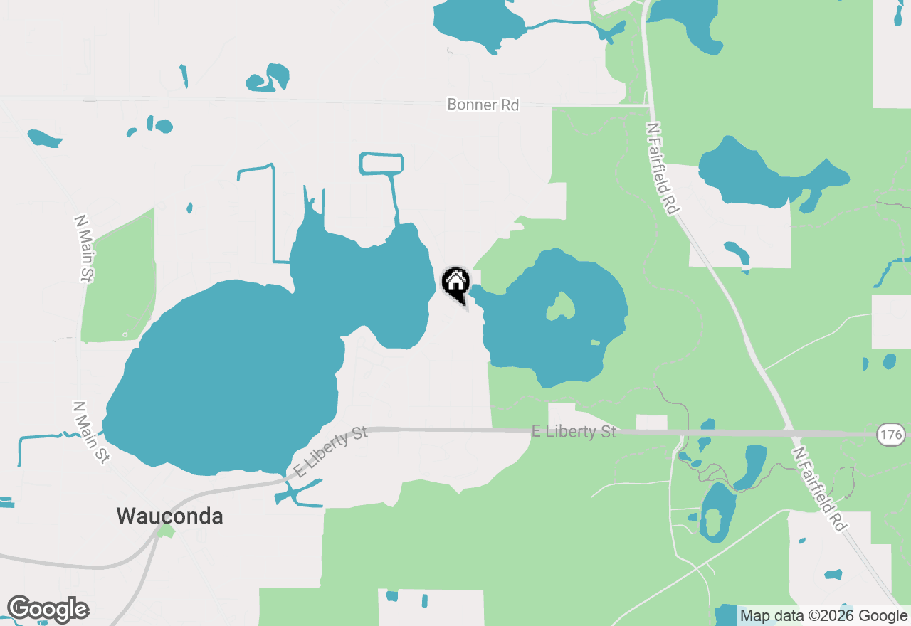 Map of 605 Lake Shore Boulevard, Wauconda, IL 60084