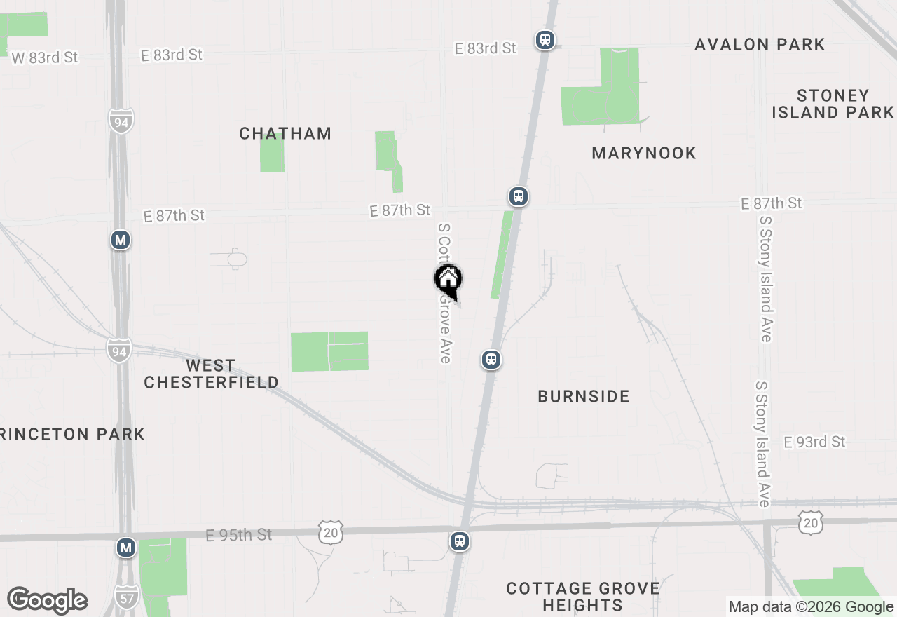 Map of 8921 S Cottage Grove Avenue #3E, Chicago, IL 60619