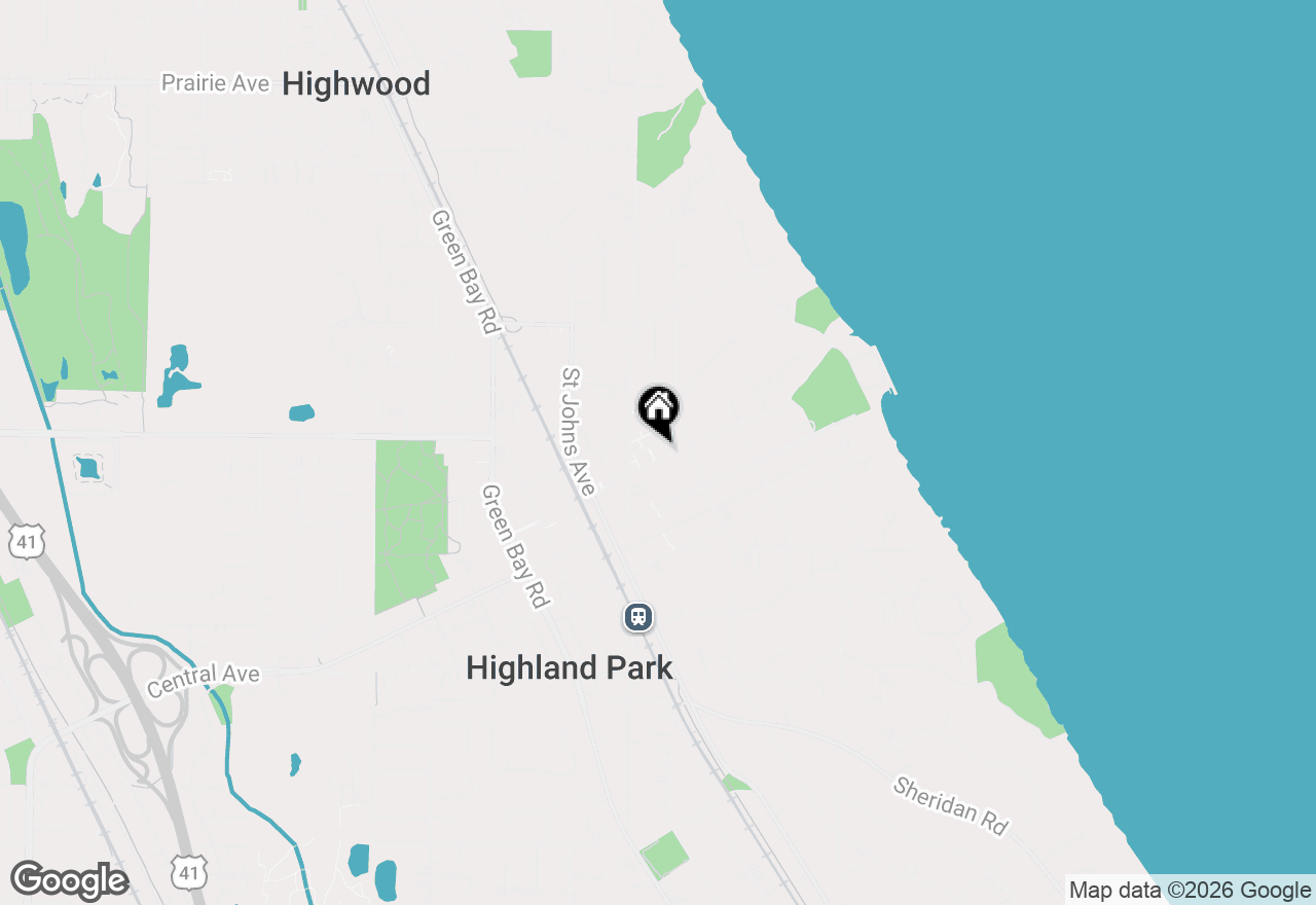 Map of 385 Park Avenue, Highland Park, IL 60035