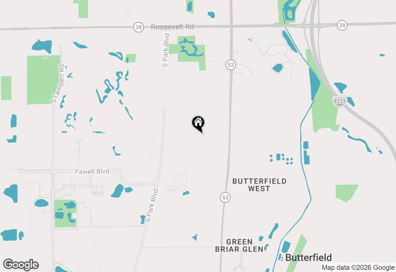 Map of 715 Marston Avenue, Glen Ellyn, IL 60137