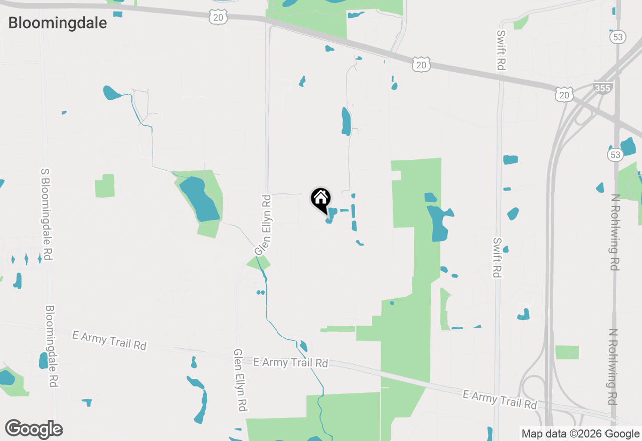 Map of 2 Willow Bridge Way, Bloomingdale, IL 60108