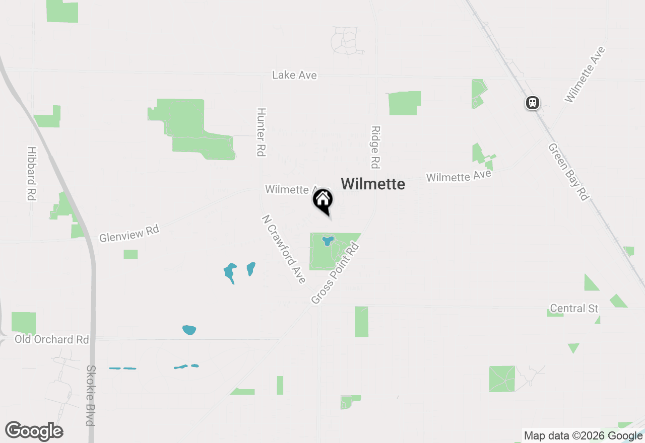 Map of 2117 Parkview Court, Wilmette, IL 60091
