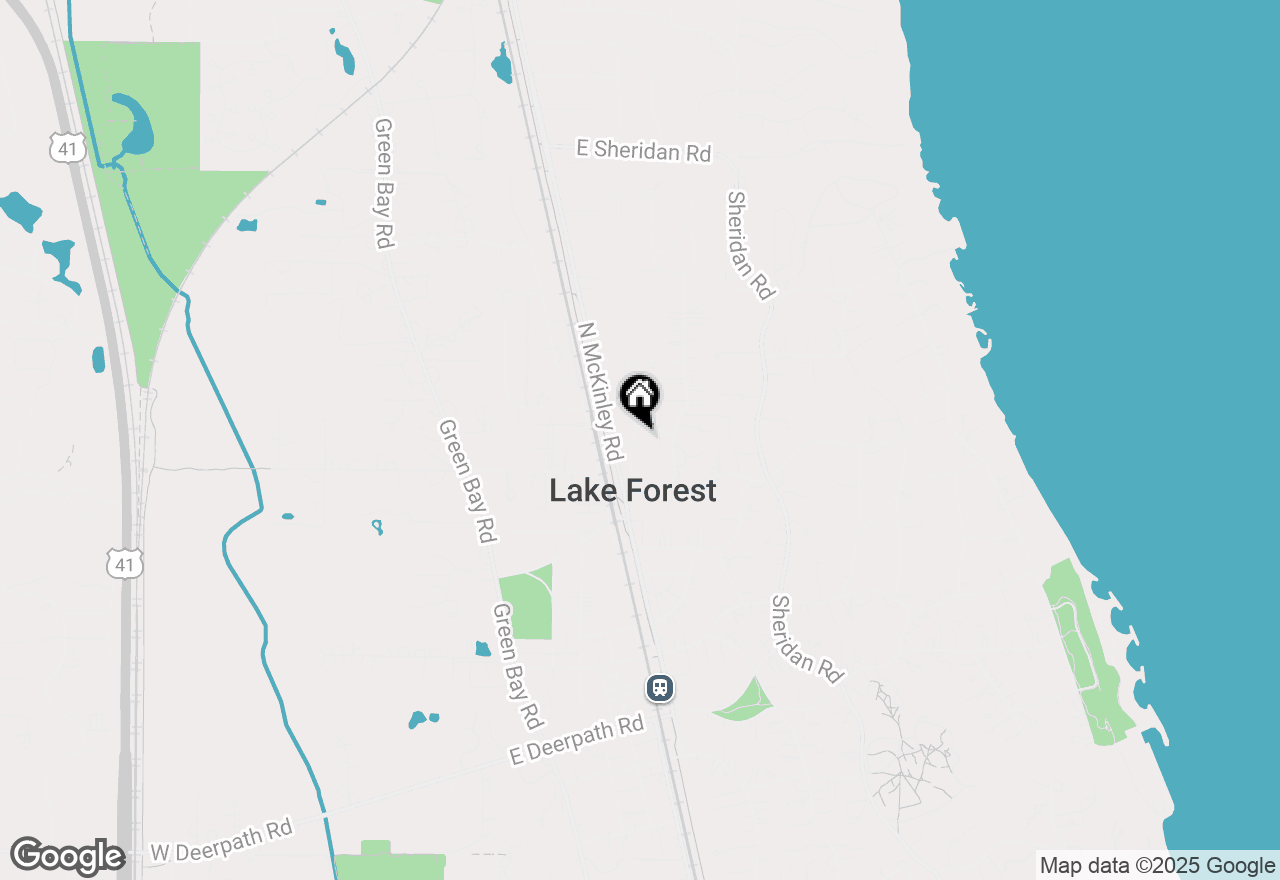 Map of 1137 Griffith Road, Lake Forest, IL 60045