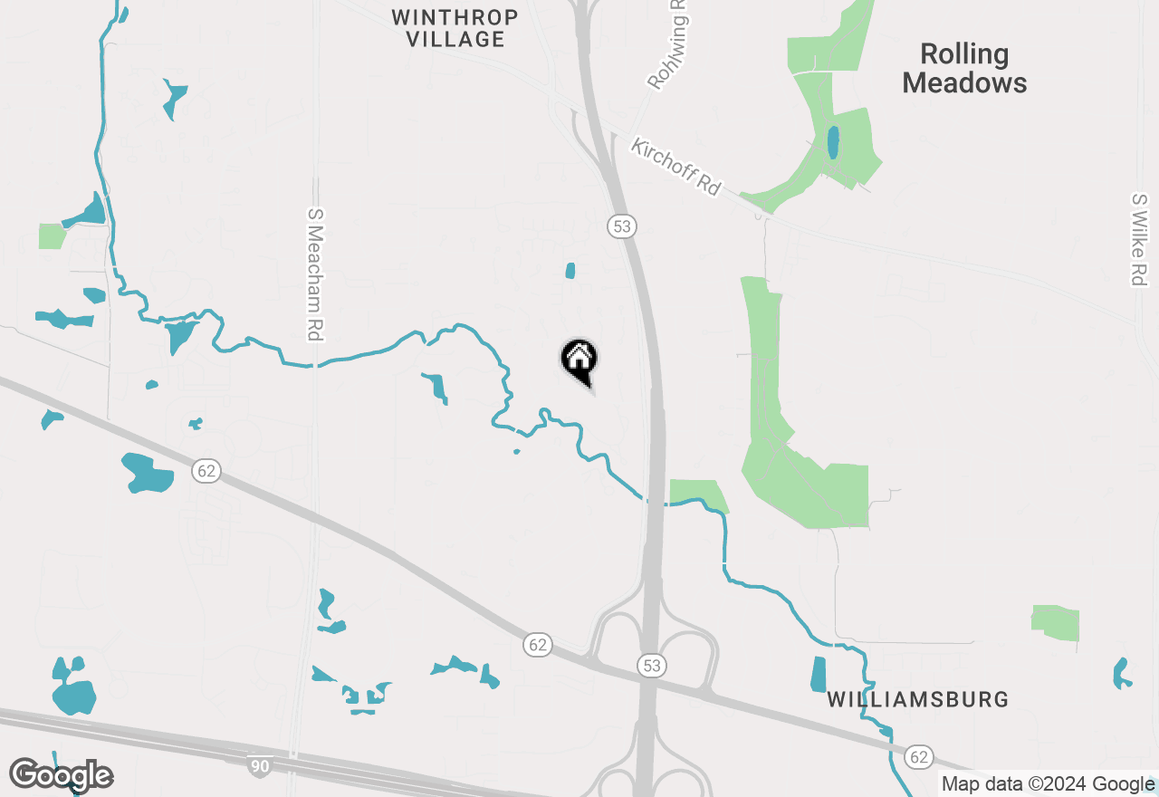 Map of 375 Briarwood Lane, Palatine, IL 60067