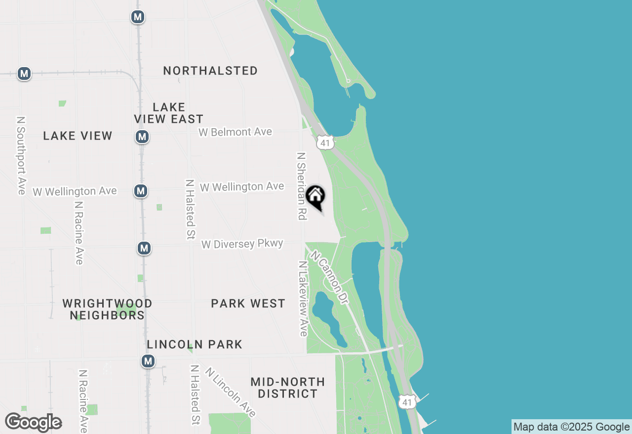 Map of 2910 N Commonwealth Avenue #8, Chicago, IL 60657