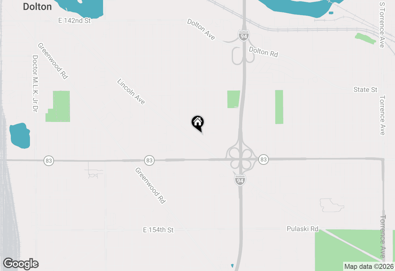 Map of (Address confidential), Dolton, Illinois 60419