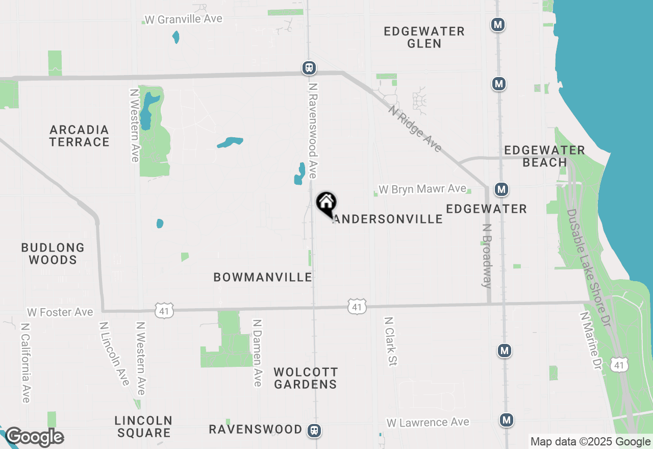 Map of 1735 W Catalpa Avenue #3N, Chicago, IL 60640