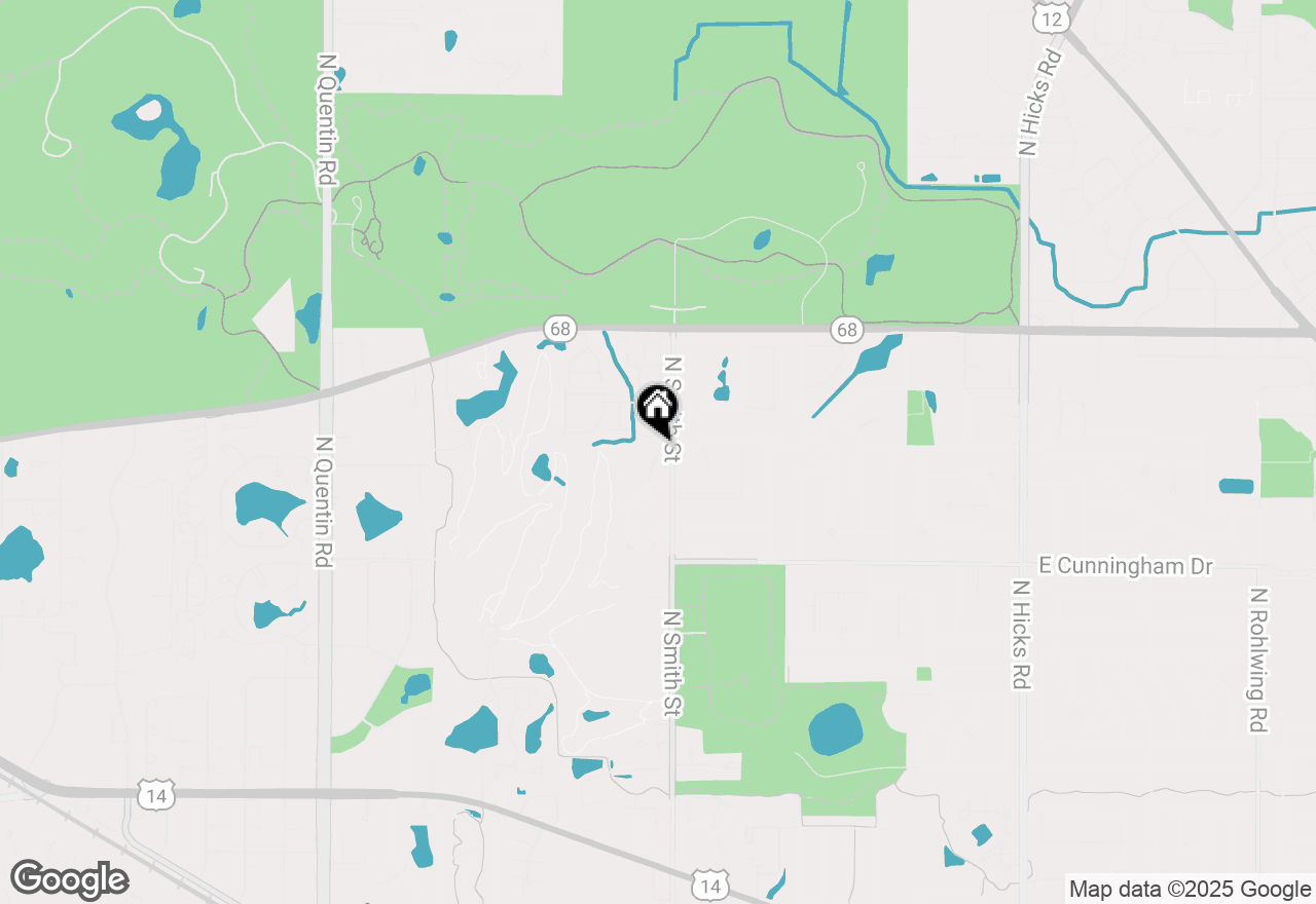 Map of 1342 N Wellington Court, Palatine, IL 60067