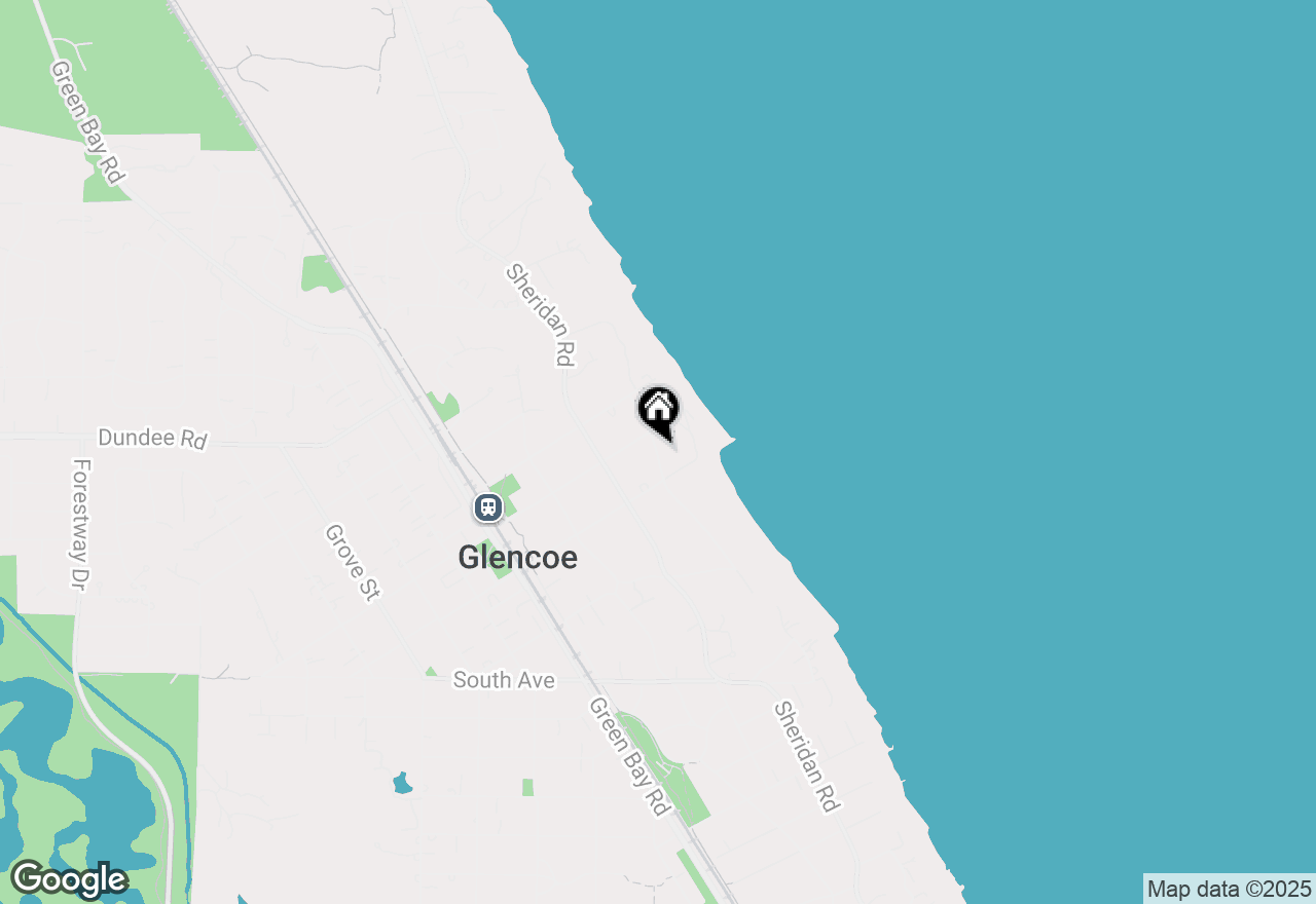 Map of 676 Longwood Avenue, Glencoe, IL 60022