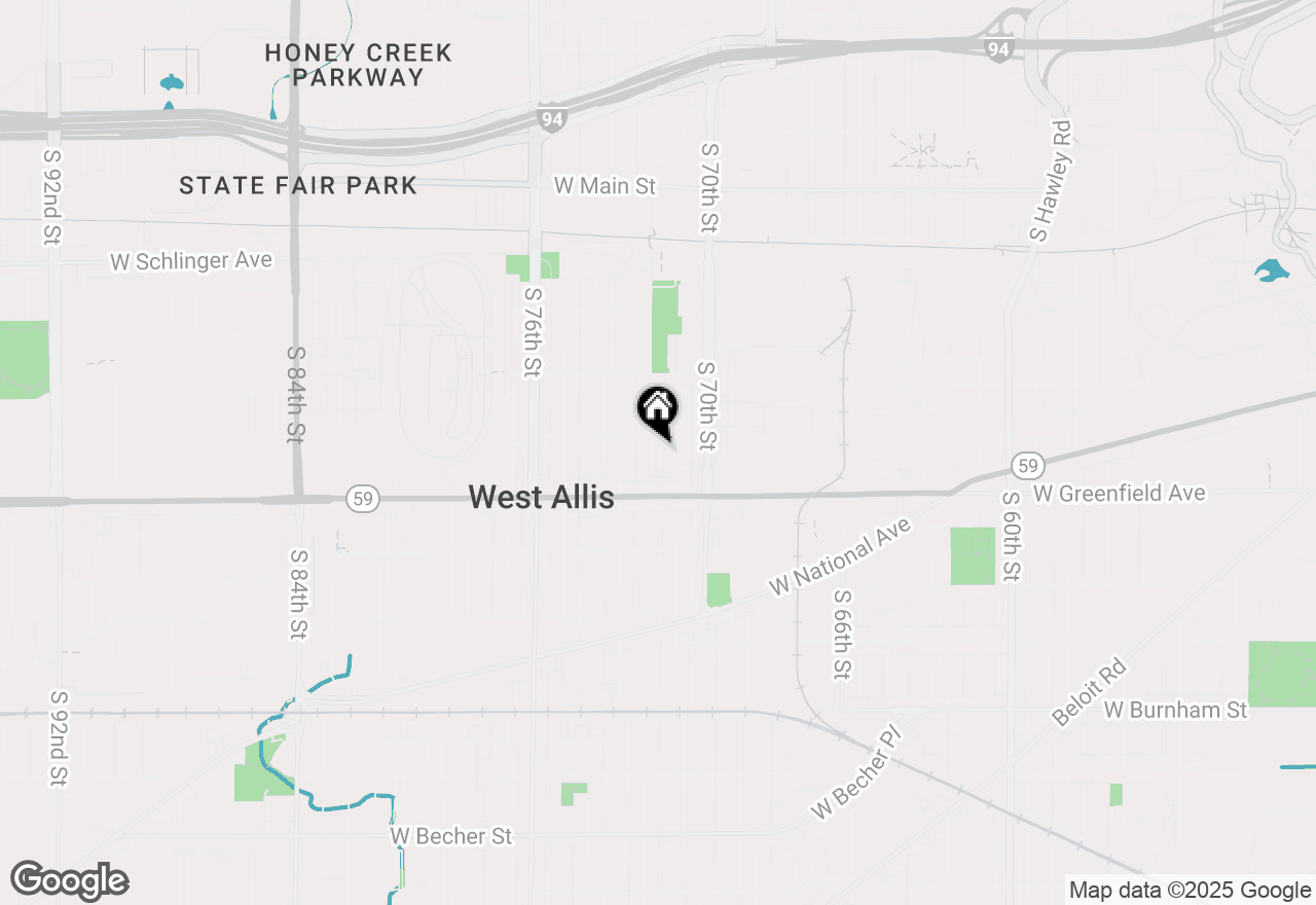 Map of 1320 S 72nd St #1322, West Allis, WI 53214