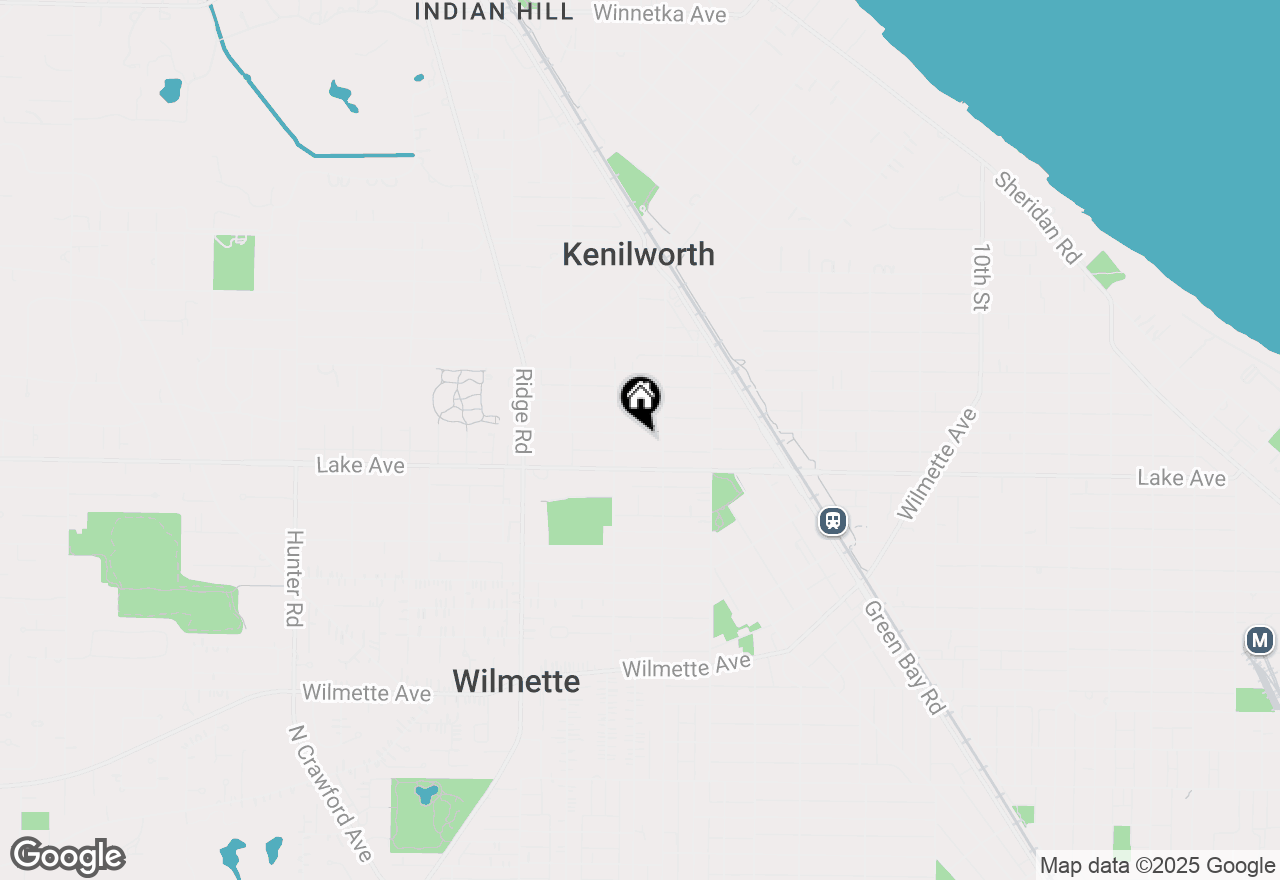 Map of 1617 Forest Avenue, Wilmette, IL 60091
