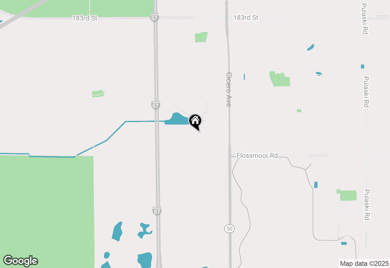 Map of 19009 Nightingale Lane, Country Club Hills, IL 60478